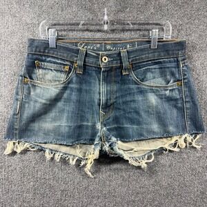 Vintage LEVIS Jeans W32 Hesher Hand Made in the USA‎ Y2K Distressed Hem